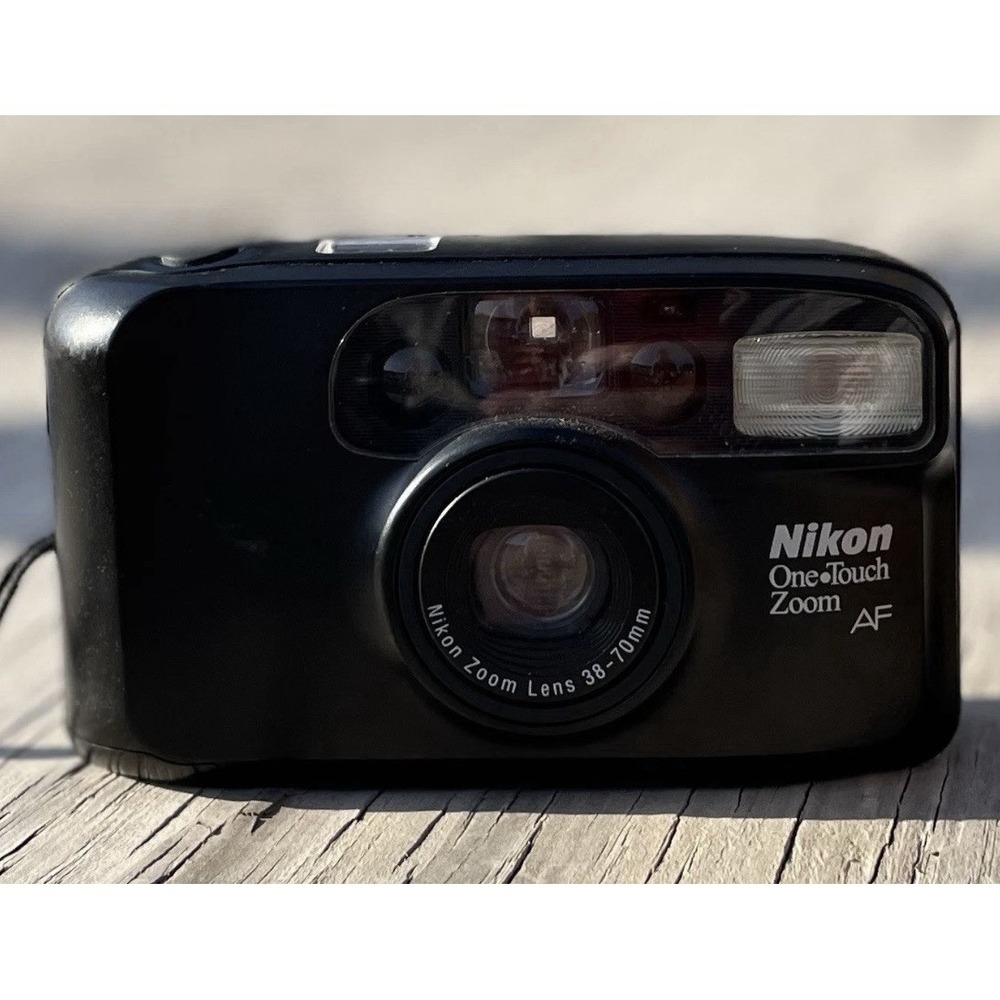Nikon One Touch Zoom AF 38-70mm Film Camera Powers On Film Untested